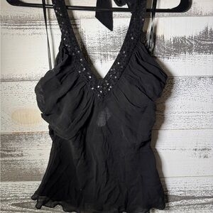 Elegant Black Sleeveless Top